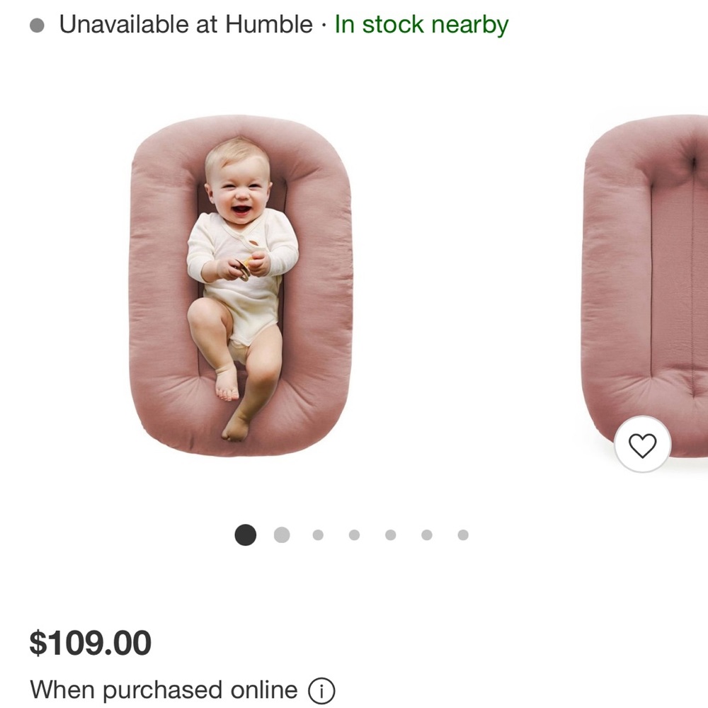 Snuggle me- gumdrop (like new)